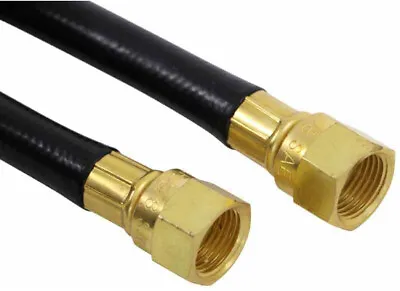 RV 2 Foot 3/8  Flare X 3/8  Flare Female LP Propane Gas Hose Connector Cylinder • $14.85