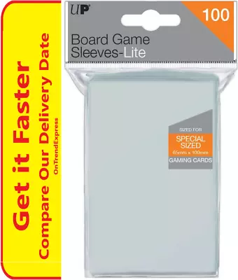 Ultra PRO '7 Wonders' Board Game LITE Card Sleeves Clear Size 65 X 100mm 100ct • $6.65