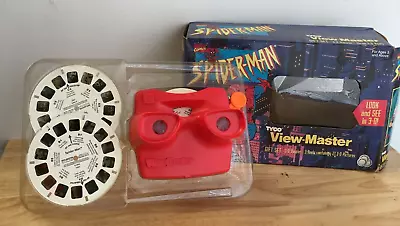 Vtg 1995 Tyco Spider-man View Master W/ Original Box And 3 Slides - Tested • $16.99