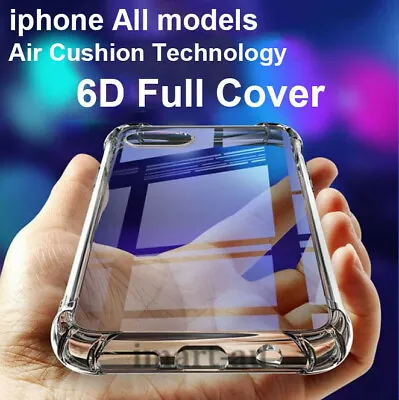 $5.50 • Buy Clear Shockproof Bumper Back Case Cover For IPhone 13 12 11 Pro XS MAX X XR 7 8+