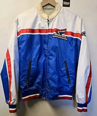 Vtg 80s Honda Racing Team Windbreaker Jacket S/M Street Bike Motorcycle • $129.99