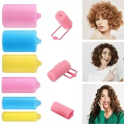 Twist Curls Tool Hair Rollers Sponge Foam Cushion Hair Curlers Hairdressing-Kit • $11.43