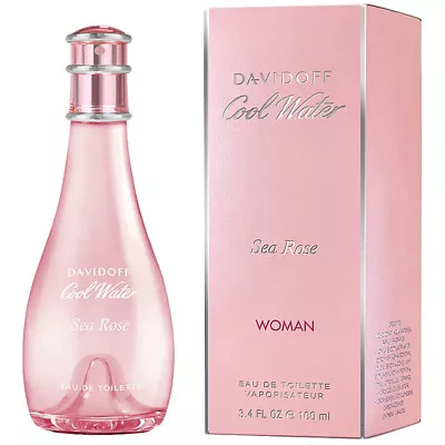 Davidoff COOL WATER WOMAN SEA ROSE Eau De Toilette 100ml 🎁 NEXT DAY DELIVERY • £49.99