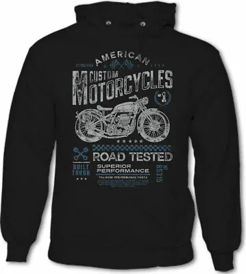 American Custom Motorcycles Mens Hoodie Biker Victory Motorbike Bike • $32.01