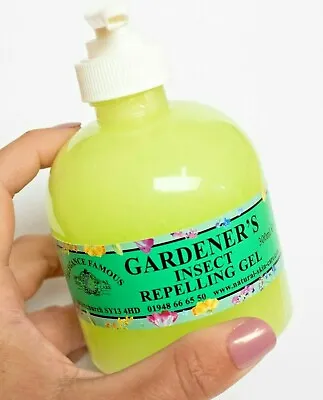 VEGAN Famous Gardeners Insect Repelling Gel 300ml Midges Neem Oil Repellent UK • £26.45