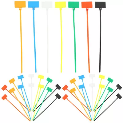 250 Nylon Cable Ties Tag Labels Plastic Straps Markers Zip Ties (Random Color) • £13.68