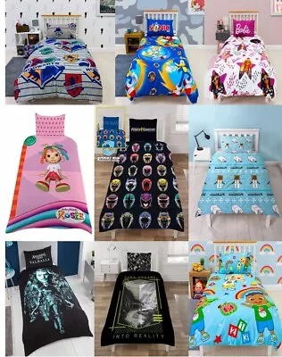 Children's Character Duvet Quilt Cover Sets Movie TV Disney Boys Girls Bedding • £12.99