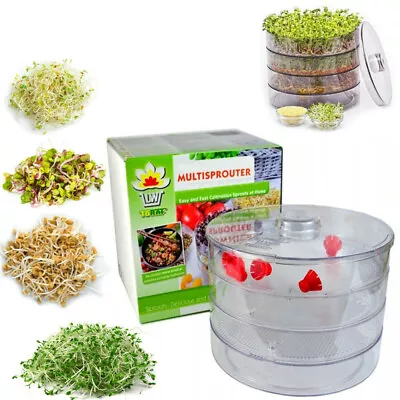 £19.99 • Buy  MULTI SPROUTER SEED GERMINATOR FOR BEANS & SEEDS For Healthy Organic Sprouts