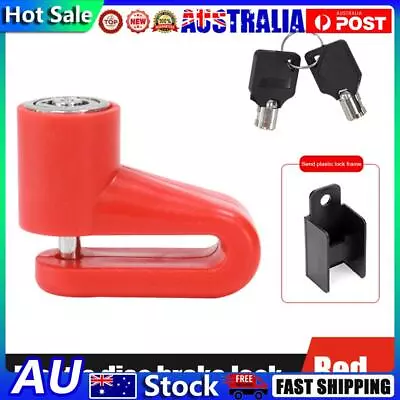 Electric Scooter Disc Brake Lock Anti Theft With Lock Frame For M365 (Red) • $8.10