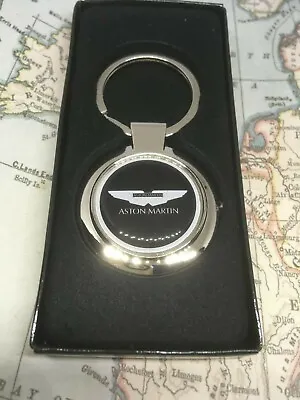 Chrome Keyring With Printed Aston Martin Logo Vanquish Vantage DB9 DB10 • $7.40