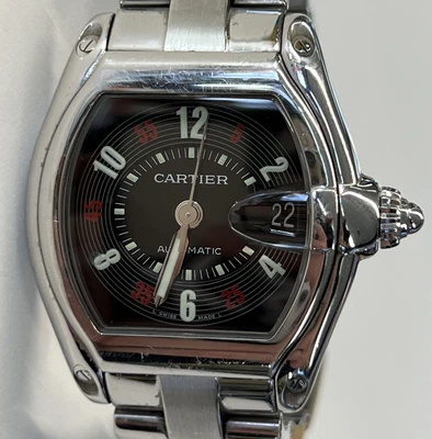 $2999 • Buy Cartier Roadster Las Vegas Roulette Dial Automatic Mens Watch 2510