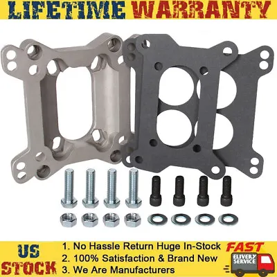 1993 Carb Carburetor Adapter 2bbl-4bbl Kit 4-Bolt 2 Barrel To 4 Barrel Aluminum • $22.99