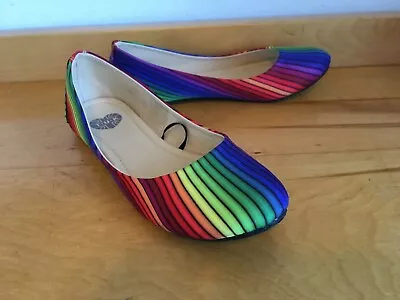 T.U.K. Shoes Women’s Size 6 Rainbow Ballet Flats Slip On Shoes NWOB • $21.48