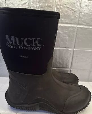 MUCK BOOT COMPANY Unisex HOSER MID CALF  Men’s 7/7.5 - Womens 8/8.5 Black • $65