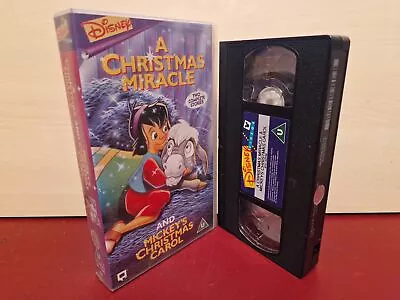A Christmas Miracle & Mickey's Christmas Carol - PAL VHS Video Tape (A202) • £3.99