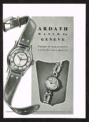 1940s Vintage Ardath Watch Print Ad • $19.97
