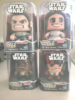  Star Wars Mighty Mugs. Lot Of 4  NEW Rey(Jakku Princess LEIA POE DamerinFinn • $28