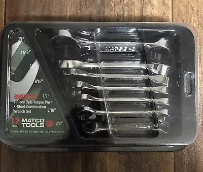MATCO Tools SAE 7 Pc Stubby Opti-Torque Pro X Wrench Set-SMCS72T • $190.95
