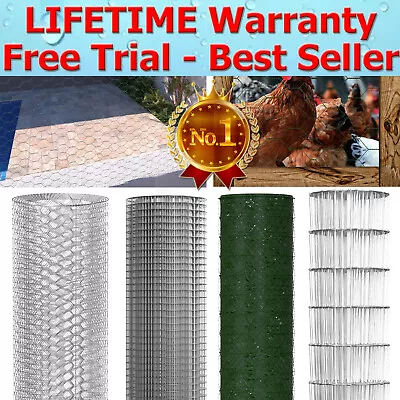 Rat Mesh Rodent Proofing Welded Wire Mesh Roll Chicken Mesh Wire Netting Rabbit • £7.70