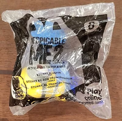 McDonalds Happy Meal Despicable Me 2 Stuart Blaster Minion Toy! NIP! Un-Opened! • $3.99