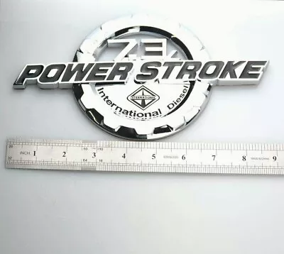 1Pcs 7.3L Powerstroke International Emblem Side Fender Badge For 250 350 Chrome • $15.47