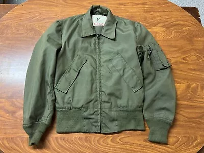 Mens Used Vintage 80s Nomax Usa Military Flight Jacket Size Xs • $0.99