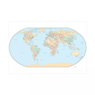 The World Map Prints Large Cloth Maps Poster Decor Educational P2 • $10.43