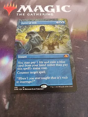 Mtg. Force Of Will. Extended Art. Dominaria Remastered. Minty!! • $59.99