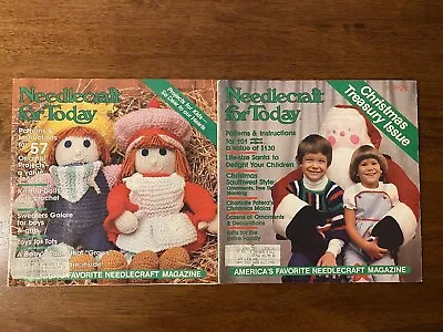 $20.97 • Buy Vintage Uncut 80s Needlecraft Today Crochet Knit Craft Magazine Lot Christmas