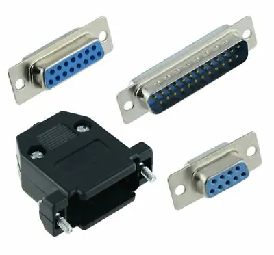 Male Or Female D Sub Connectors Plug Socket Solder Lug Contacts • £6.19