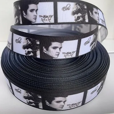 Yard Elvis Presley Music The King Rock And Roll Icon Grosgrain Ribbon   • £1.10