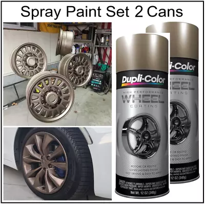 Metallic Bronze Wheels Spray Paint Rim Steel Aluminum Coating Protect Brake Dust • $44.65