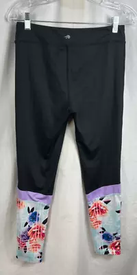 Ideology Womens Athletic Pants Leggings Yoga Black Floral XL Recycled Materials • $18