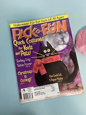 Pack O Fun Magazine November 2004 Quick Costumes For Kids And Pets Halloween Iss • $11.08