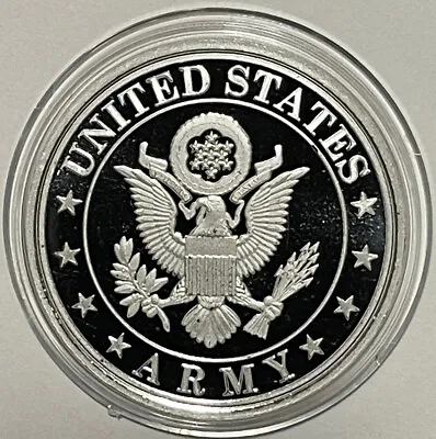 U.S. Army Military Collectible Coin 1 Troy Oz .999 Fine Silver Round Medal Gift • $59.99