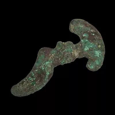 Ancient Middle Eastern Bronze Axle Head  Dates Back To 1500 BC • $247.77