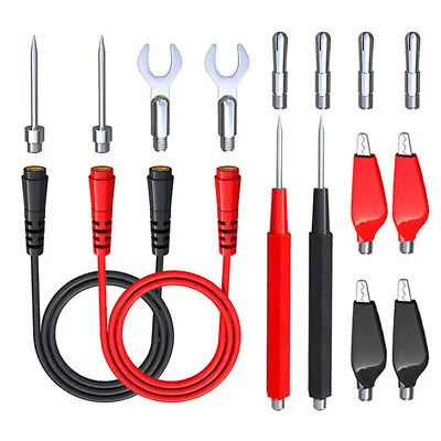 Digital Multimeter Test Leads 16PCS Probes Volt Meter Cable Clip Alligator UK • £6.59