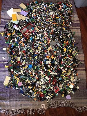 37.5 Lbs Lot Bulk LEGO Assorted Bricks Blocks Tires Bionic Pieces Mini Figures • $258