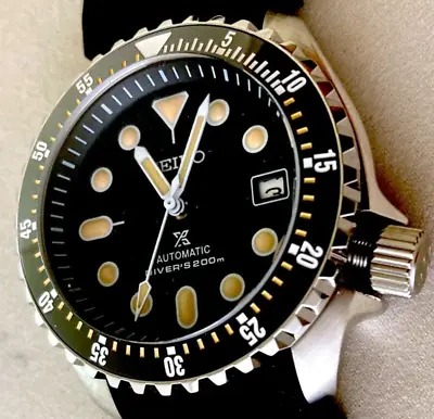 Mod NH35 SKX Military Diver 007 Vintage Ocean Turtle Milsub Marina Navy Ceramic • $329