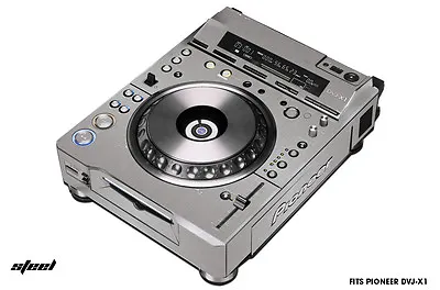 Skin Decal Wrap For PIONEER DVJX1 DJ Mixer CD Pro Audio DVJ X1 Parts STEEL • $14.95