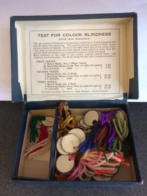 £15 • Buy Medical Equipment Collectables.  Colour Blindness Testing Kit, By Prof Holmgren