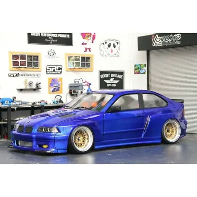 APlastics BMW E36 Compact 1:10 RC Car Body Shell Clear Unpainted 205mm - UK • £47.99