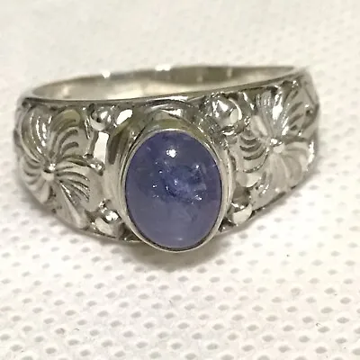 Genuine Tanzanite Ring (Sz7) TGW 1.75cts Setting—.925 Sterling Silver • £82.95