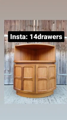 Nathan 1970s Corner Drinks Cabinet Cupboard Unit Teak Vintage Retro Mid Century • £135