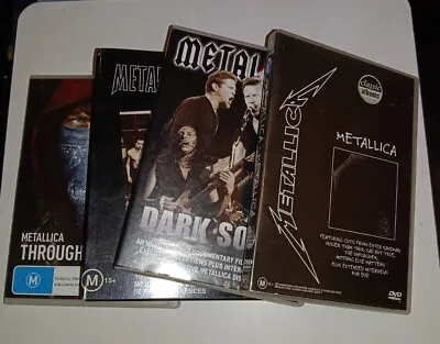 Metallica DVDS X 4 Cunning Stunts  METALLICDARK SOULS THROUGH THE NEVER ALL R • $21.34
