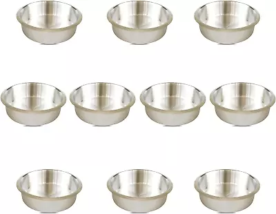 10 Pack Stainless Steel Shallow Drop-In Drink Cup Holder Poker Table ... • $39.33