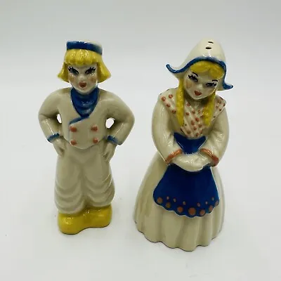 Ceramic Arts Studio Dutch Boy And Girl Salt And Pepper Shakers Holland Vintage • $29