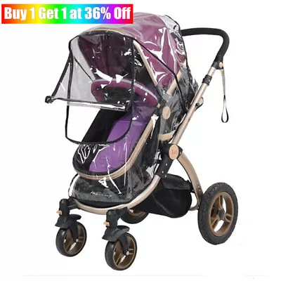 Plus Size Rain Cover Raincover For Universal Hauck Shopper Sport Buggy Pushchair • £7