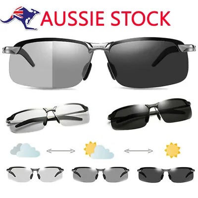 $8.50 • Buy UV400 Photochromic Polarised Polarized Sunglasses Fishing Driving Eyewear Retro