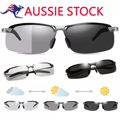 $9.98 • Buy UV400 Photochromic Polarised Polarized Sunglasses Fishing Driving Eyewear Retro